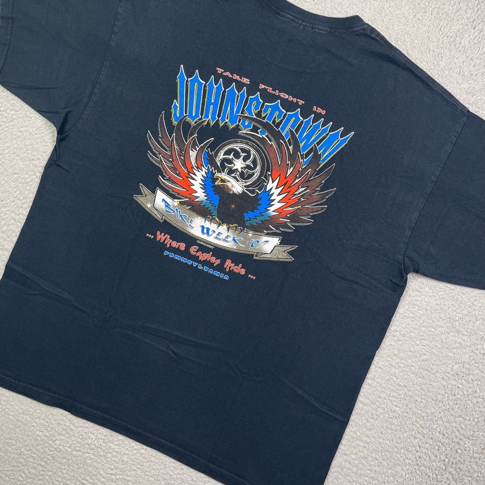 Vintage y2k biker motorcycle T-shirt